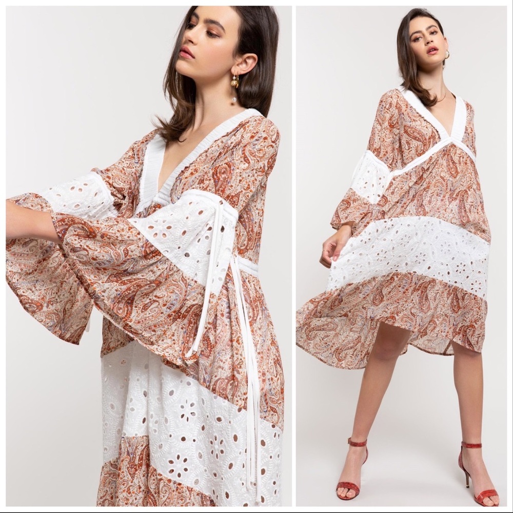 POL Take me to the Country Paisley Printed Dress - Picture 7 of 13